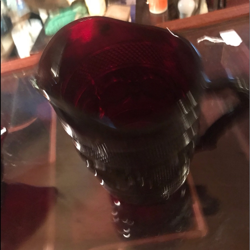 Vintage Cape Cod Avon Ruby Red Pitcher